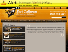 Tablet Screenshot of fortcalhounschools.org